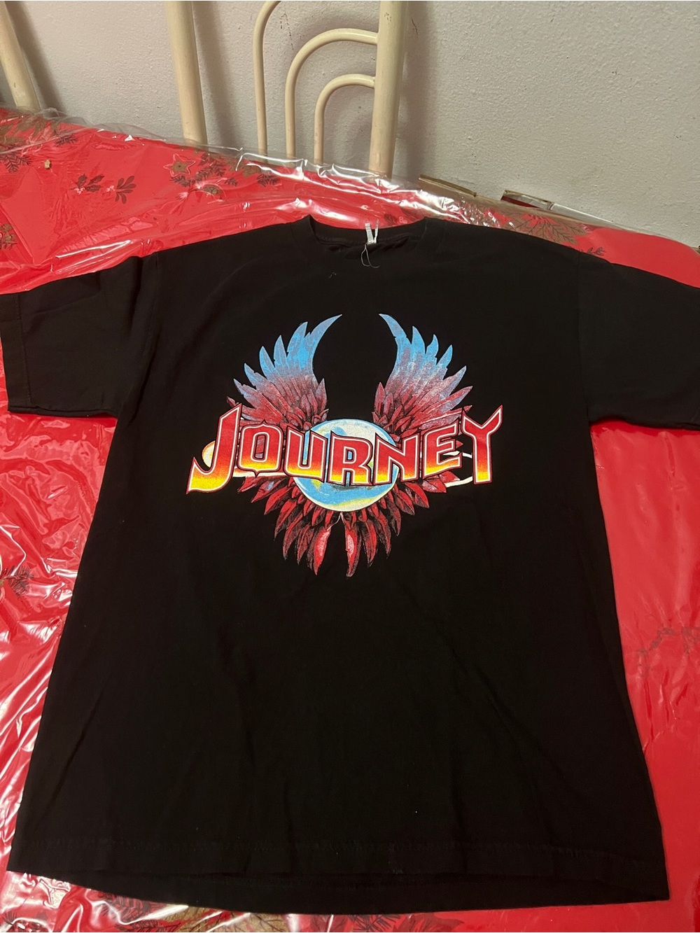Journey 2016 cincert tour graphic black tshirt  mens Sz large